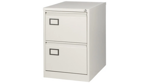 Bisley 2 Drawer Foolscap Filing Cabinet - Goose Grey